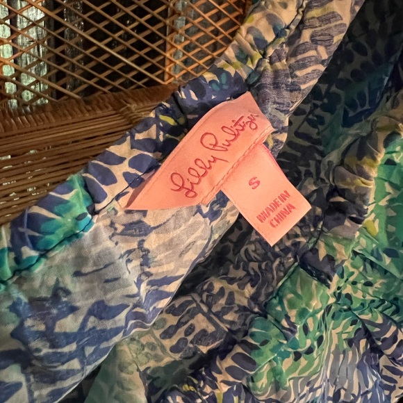 Lilly Pulitzer Blue and Green Mini Dress - Picture 4 of 4